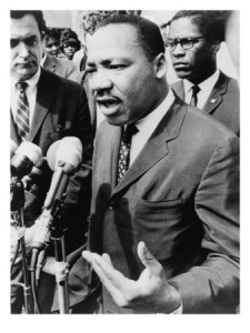 Martin Luther King, Jr., Speaking at an Informal News Conference in Selma, Alabama, 1965