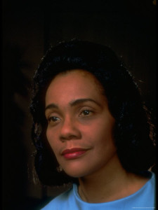 Pensive Portrait of Coretta Scott King, Wife of Slain Civil Rights Leader Martin Luther King Jr