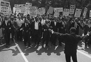 Martin Luther King Jr Civil Rights March Washington D.C. Archival Photo Poster