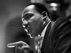 Rev. Martin Luther King Jr. Speaking in First Baptist Church at Rally for Freedom Riders