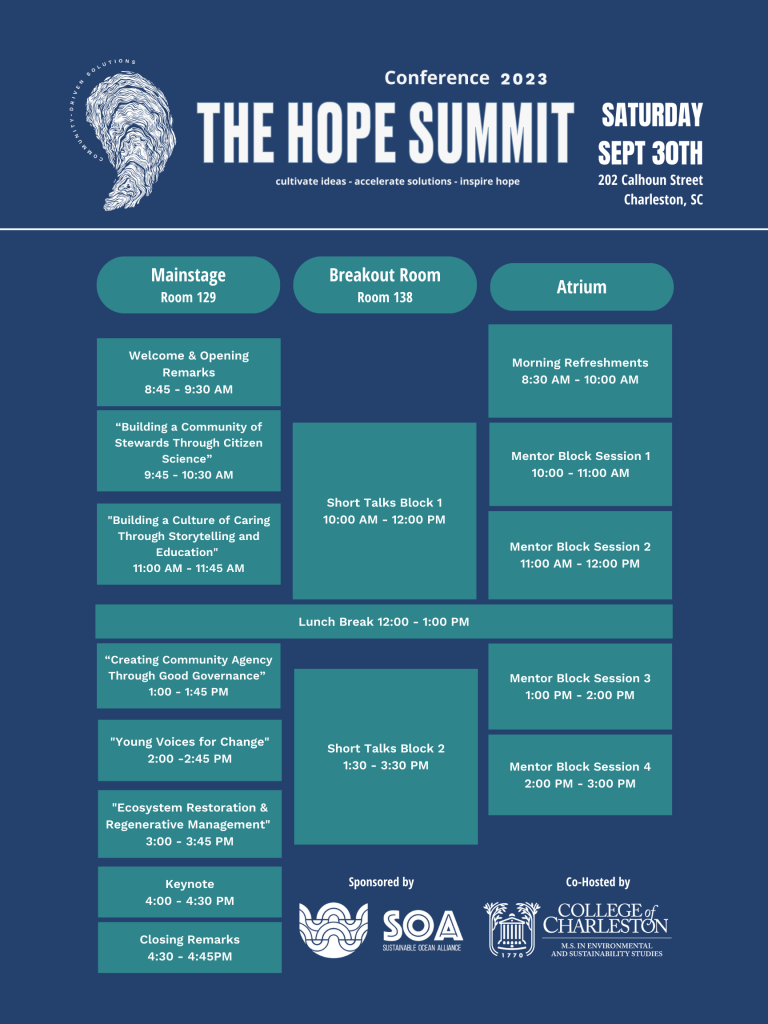 The Hope Summit 2023 Conference Official Schedule