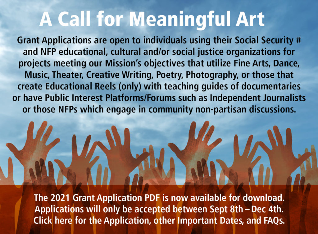 APPLY NOW: Social Justice Arts Grant