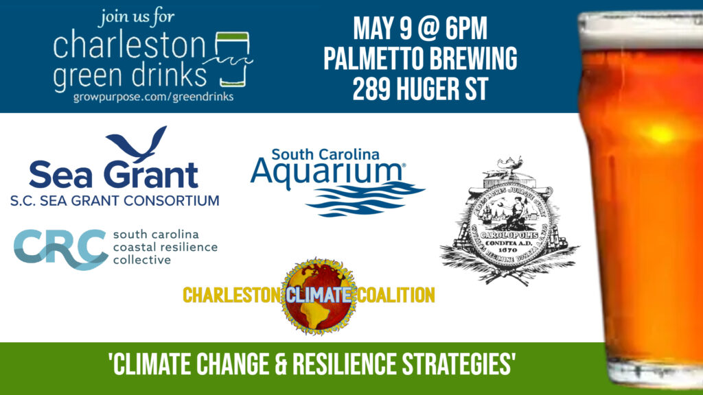 MAY 9 - Green Drinks event banner