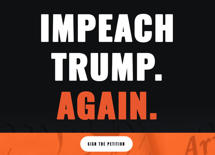 Impeach Trump Again - Demand Accountability
