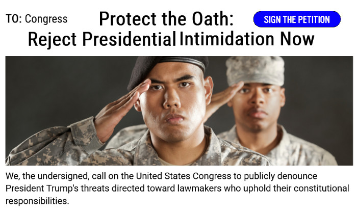 SIGN PETITION - Protect The Oath